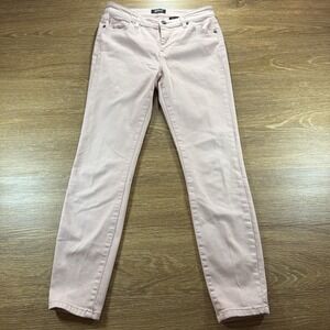 Buffalo David Bitton Women's Aubrey Jeans Size 4 27 Pink Mid Rise Ankle Stretch